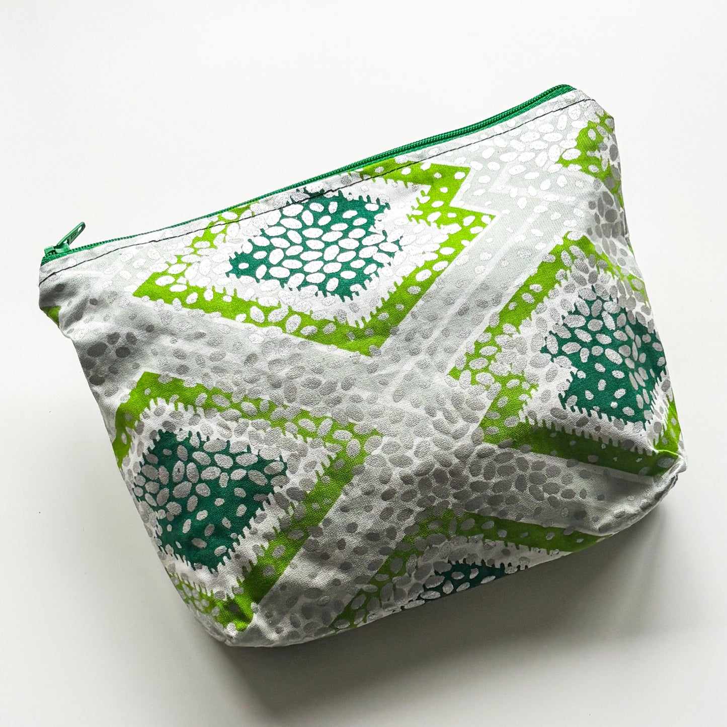 Pouch - Green & Silver