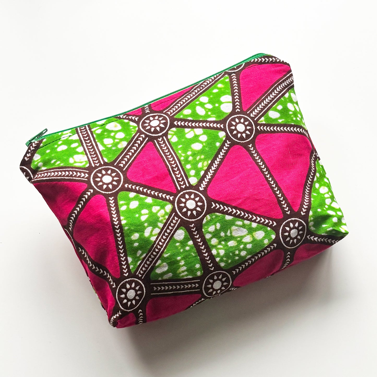 Pouch - Green & Pink